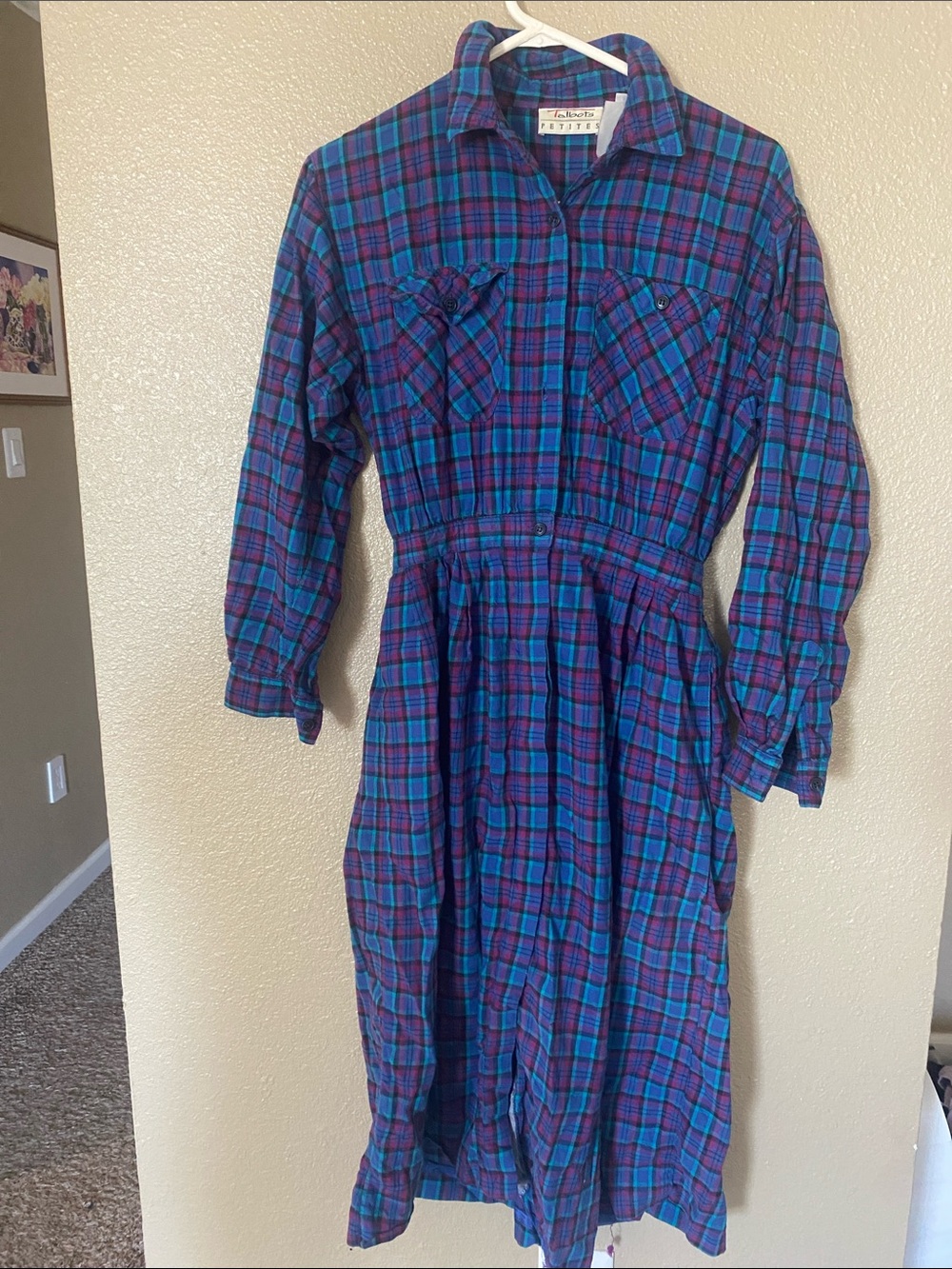 Plaid True Vintage 80s Dress